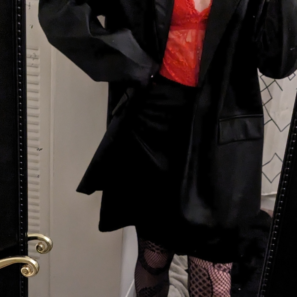 Side tie satin skirt - Picture 6 of 6